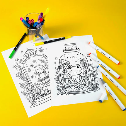 COLORING SET - 70 LOOSE MARKERS
