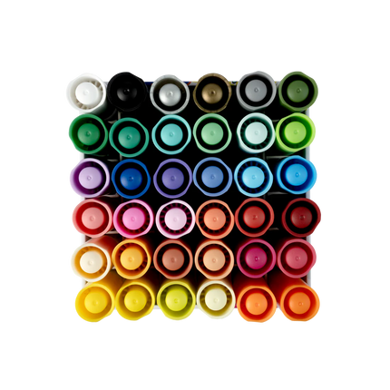 MARQUEURS ACRYLIQUES VALVE 2MM- 36 MARQUEURS