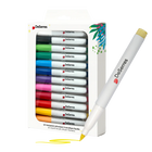 BRUSH ACRYLIC MARKERS - 12 MARKERS