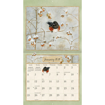 2026 Calendar Lang Birds in the Garden