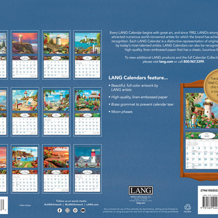 Lang 2027 Lighthouses Calendar