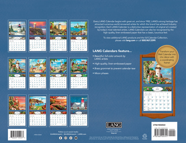 Lang 2027 Lighthouses Calendar