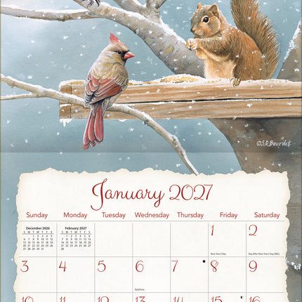 Lang 2027 Songbirds Calendar