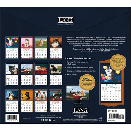 2027 Lang American Cat Calendar