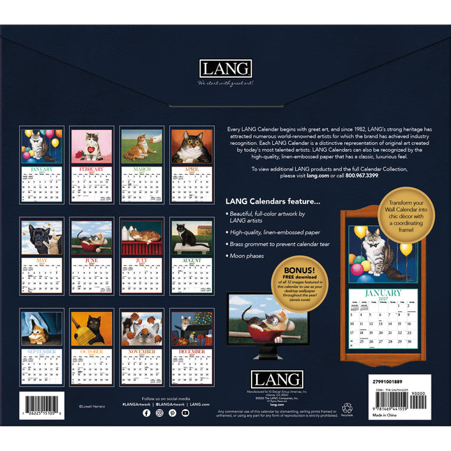 2027 Lang American Cat Calendar
