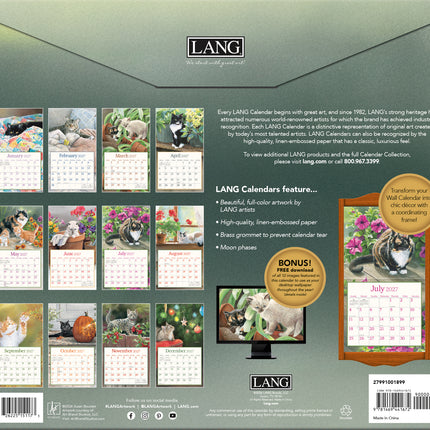 2027 Lang Calendar Cats In The Country