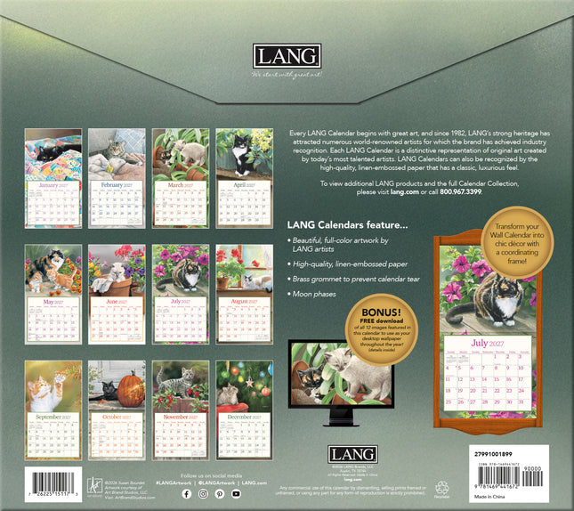 2027 Lang Calendar Cats In The Country