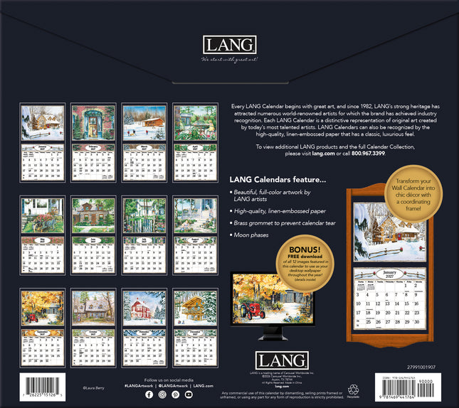 2027 Lang Calendar Country Welcome