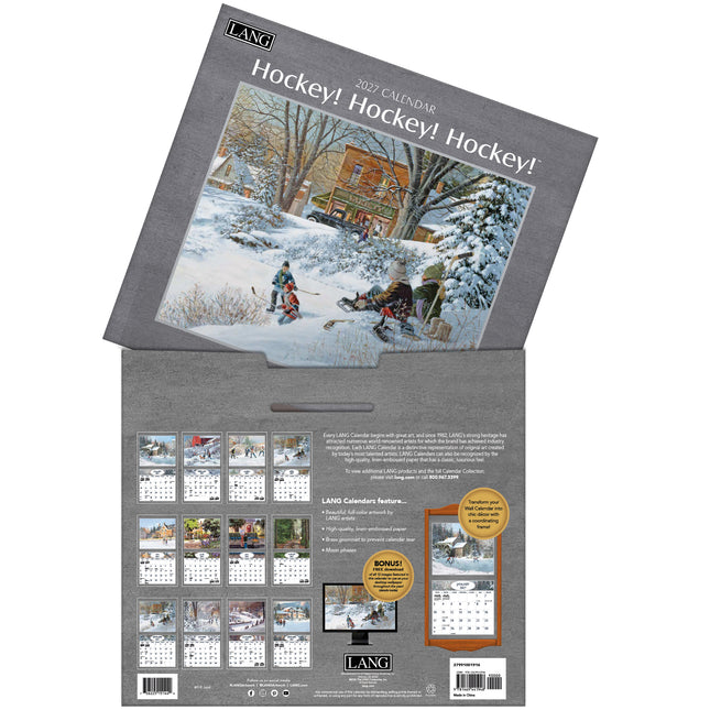 Lang Calendar 2027 Hockey Hockey Hockey