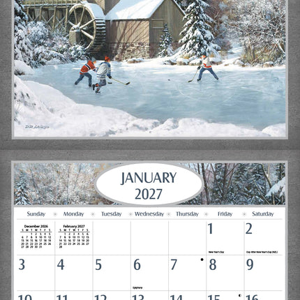 Lang Calendar 2027 Hockey Hockey Hockey