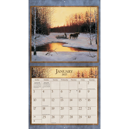 Lang 2027 Horses In The Mist Calendar