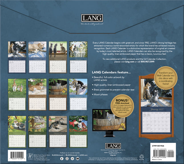 Lang 2027 Love Of Cats Calendar
