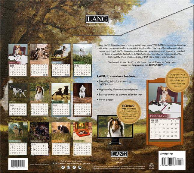 Lang 2027 Love Of Dogs Calendar