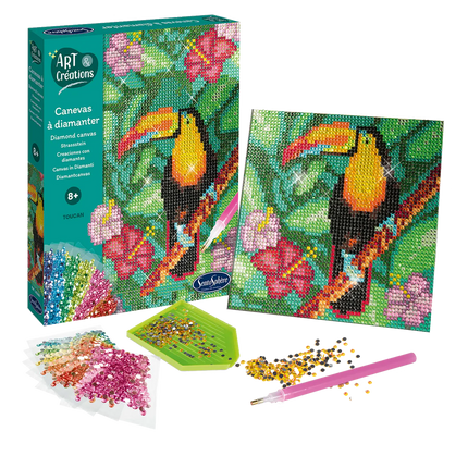 DIAMOND PAINTING CANVAS - TOUCAN