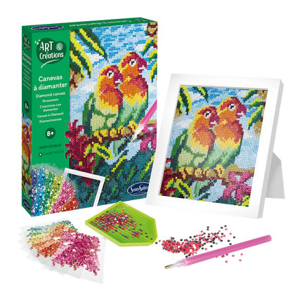 DIAMOND PAINTING CANVAS - INSEPARABLES