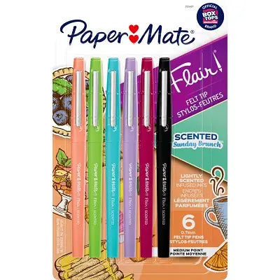 Marqueur Parfumés Paper Mate Assortis 6/Pqt