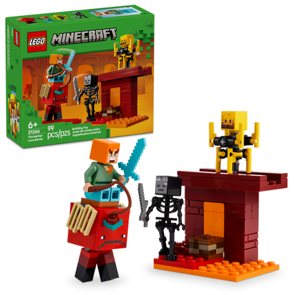 LEGO® Minecraft® The Nether Lava Battle Video Game Toy for Kids 21266