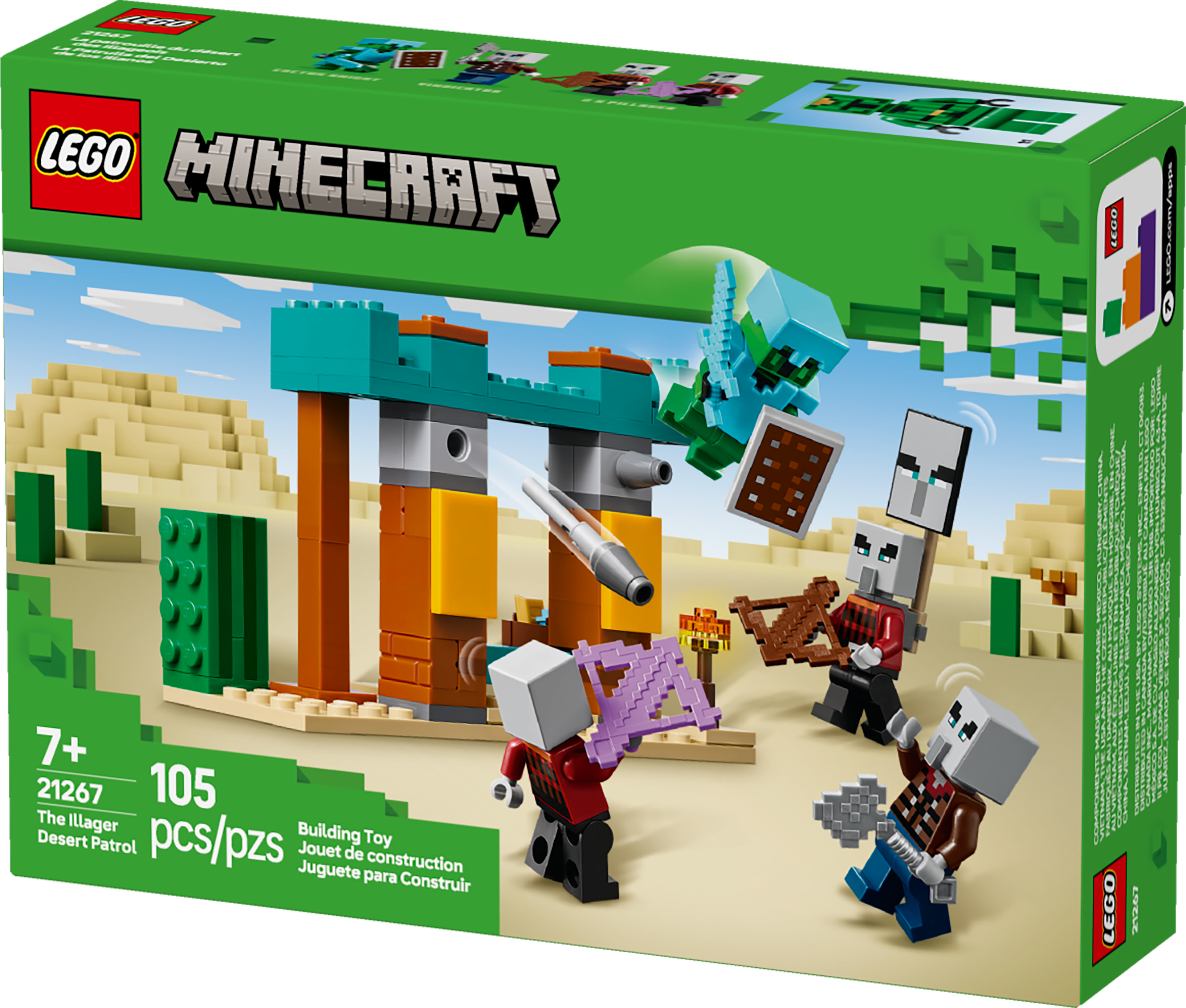 LEGO® Minecraft® Illager Desert Patrol Kids' Video Playset 21267 LEGO® Minecraft® Illager Desert Patrol Kids' Video Playset 21267