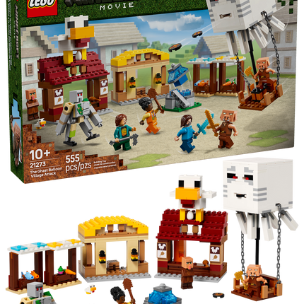Lego Minecraft 21273 L’attaque du village en ballon Ghast