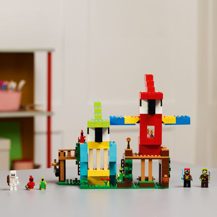 Lego Minecraft 21282 Les maisons-perroquets