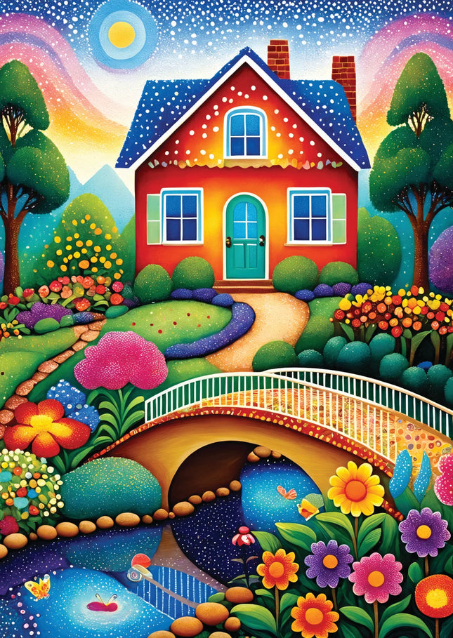 C-T Enjoy House of Colors | 1000 Piece | AI Assistance