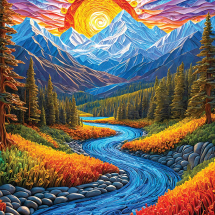 C-T Enjoy Sunrise Landscape | 1000 Piece | AI Assistance