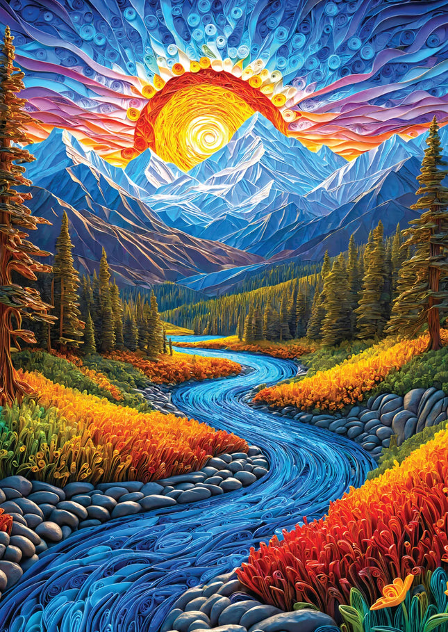 C-T Enjoy Sunrise Landscape | 1000 Piece | AI Assistance