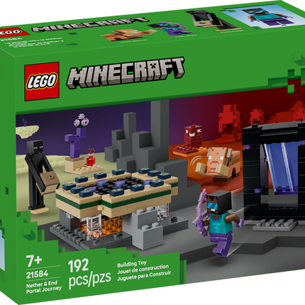 Lego Minecraft 21584 Le portail vers le Nether et l’End