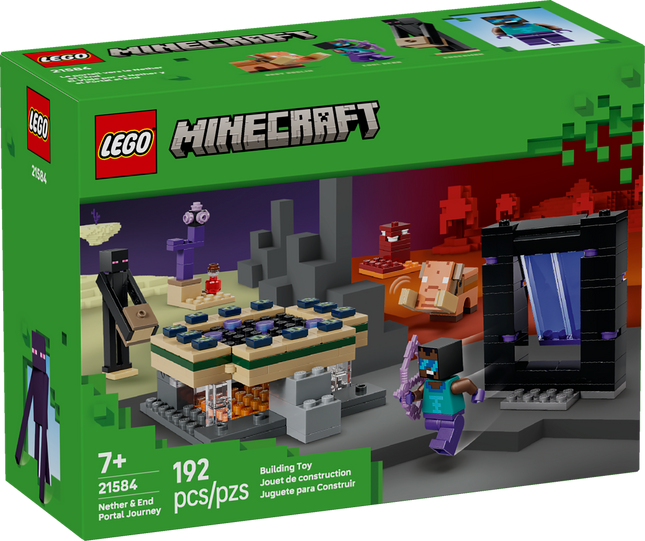 Lego Minecraft 21584 Le portail vers le Nether et l’End