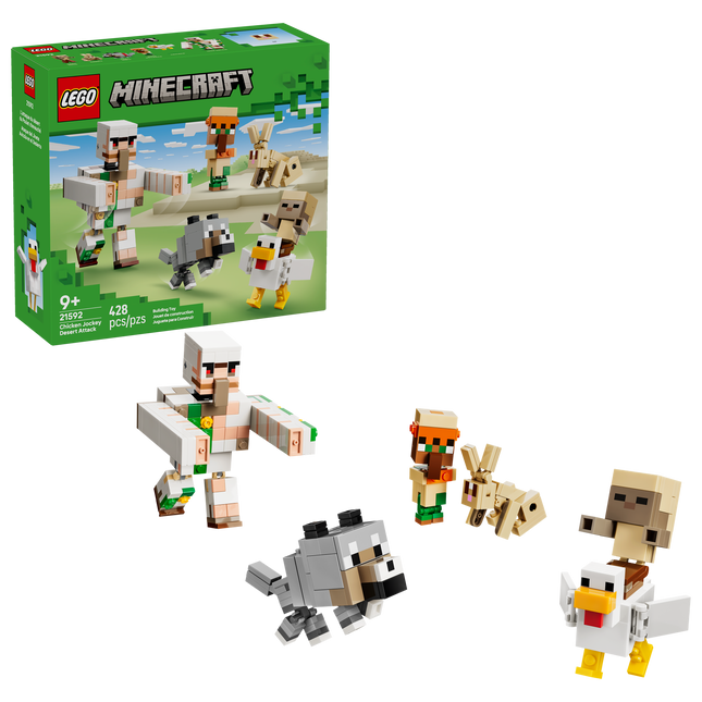 LEGO® Minecraft® L’Attaque du Désert du Poulet Chevauché 21592