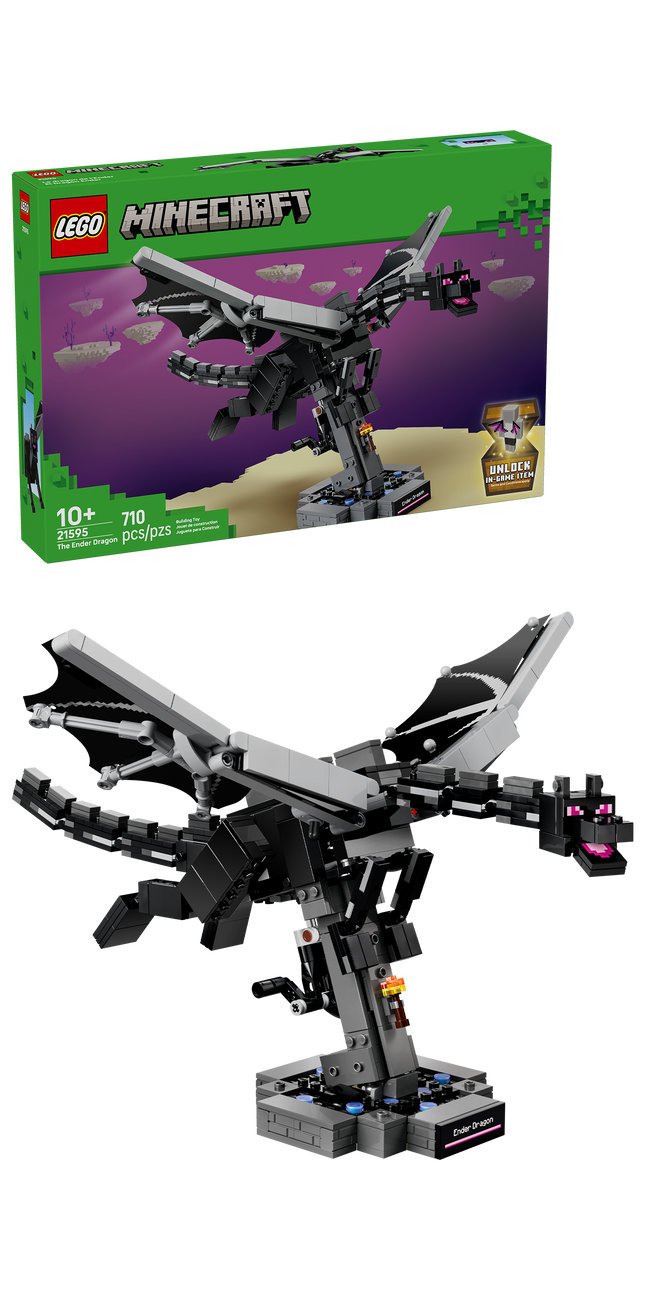 LEGO® Minecraft® Le dragon de l’Enderm Décoration Inspirée du Jeu Vidéo 21595