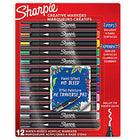 Marker-Sharpie Creative, Water Based, Assorted 12/Pk