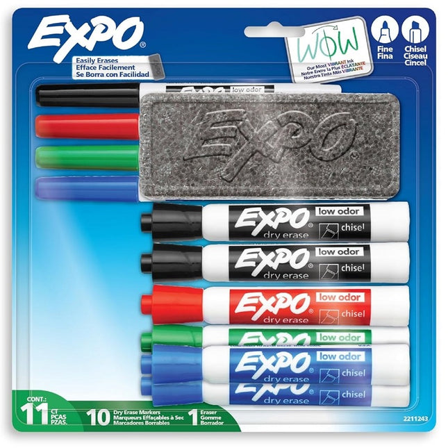 MARKER-DRY ERASE, EXPO STARTER SET, ASSORTED