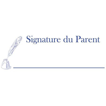 Timbre grand format auto-encreur Original Printy 4.0 4911 Signature du Parent