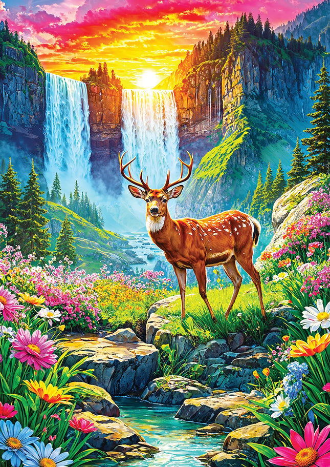 C-T Enjoy Deer Paradise | 1000 Piece | AI Assistance