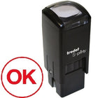 Timbre Encreur S-Printy, Petit, « Ok » Encerclé, Rouge