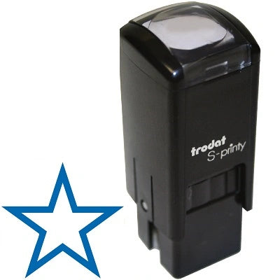 Stamp-S-Printy, Small, Star, Blue