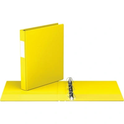 Reliure À Anneaux En D Sans Espace Essential De Davis Group, 1 Po, Jaune