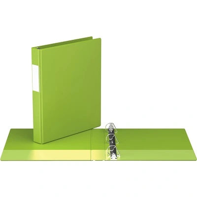 Davis Group Essential No-Gap D-Ring Binder, 1 in., Lime Green
