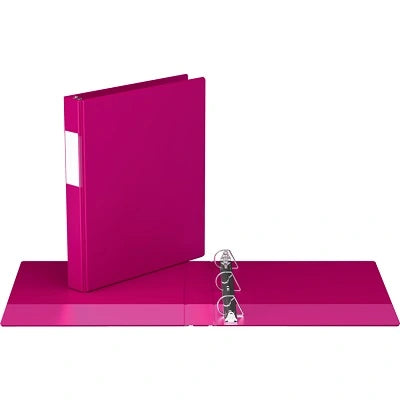 Davis Group Essential No-Gap D-Ring Binder, 1 in., Pink 