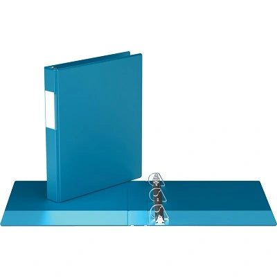 Reliure À Anneaux En D Sans Espace Essential De Davis Group, 1 Po, Bleu Turquoise