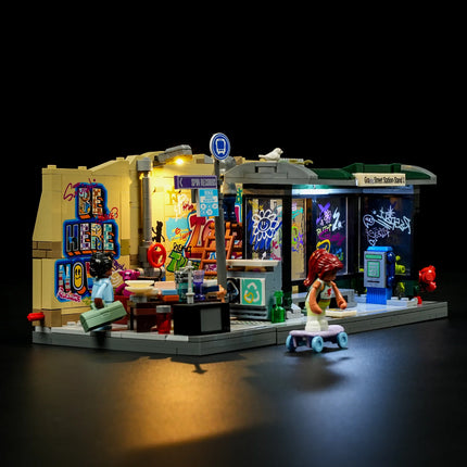 Lumibricks Graffiti Bus Stop 514PCS