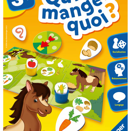 Jeu Qui mange quoi ? 3+