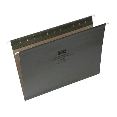 Folder-Hanging, Basics, Letter, Standard Green 25/Box