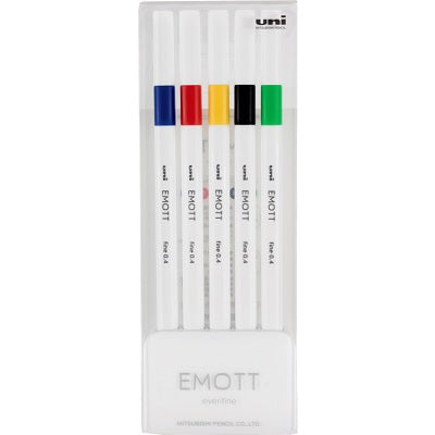 Marqueur 0,4Mm Assortis Emott 5/Pqt