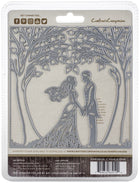 Sara Signature Just Married Rustic Wedding Metal Die, Silver, 20.2 x 16 x 0.3 cm 