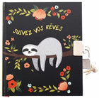 Journal intime avec cadenas suivez vos rêves
