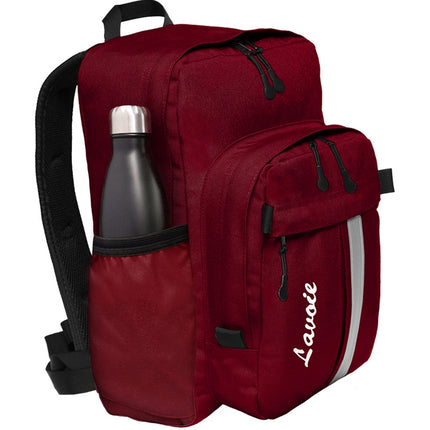 Lavoie chic choc backpack (with water bottle pocket) - burgundy