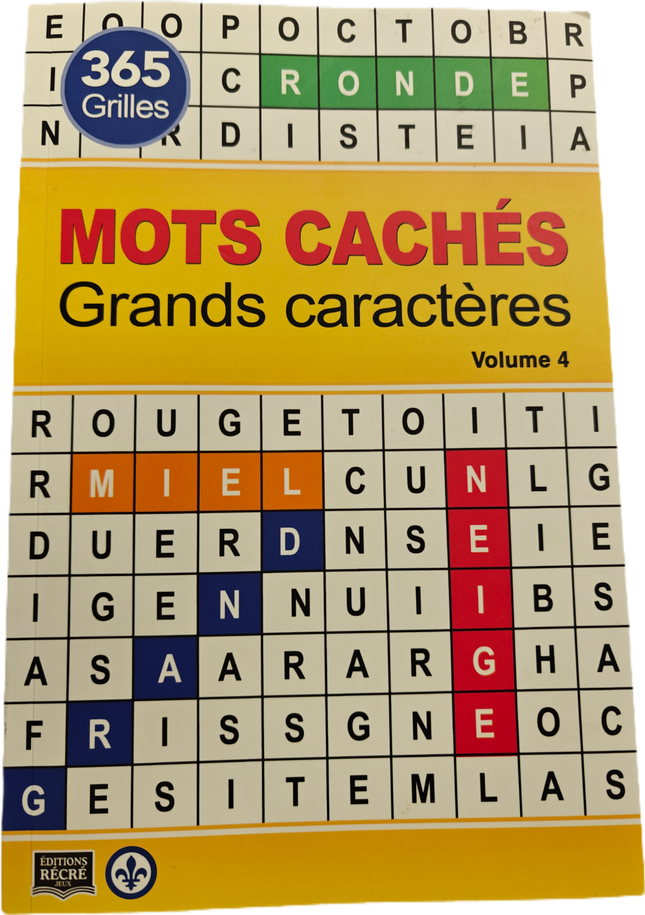 Mots cachés grands caractères volume 4