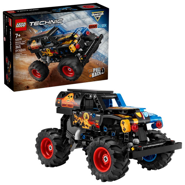 Lego Technic 42219 Monster Jam™ Grave Digger™ Feu et glace
